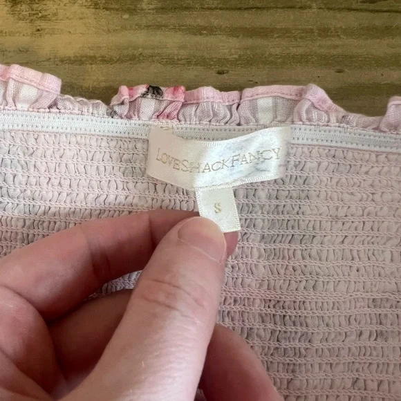 Floral Pink Smocked Dress - Picture 6 of 6